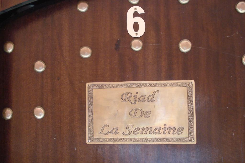 Riad De La Semaine Marraquexe Exterior foto